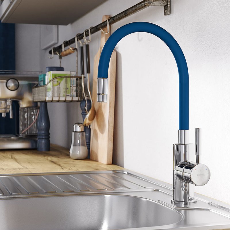 Zumba - standing sink mixer with flexible spout