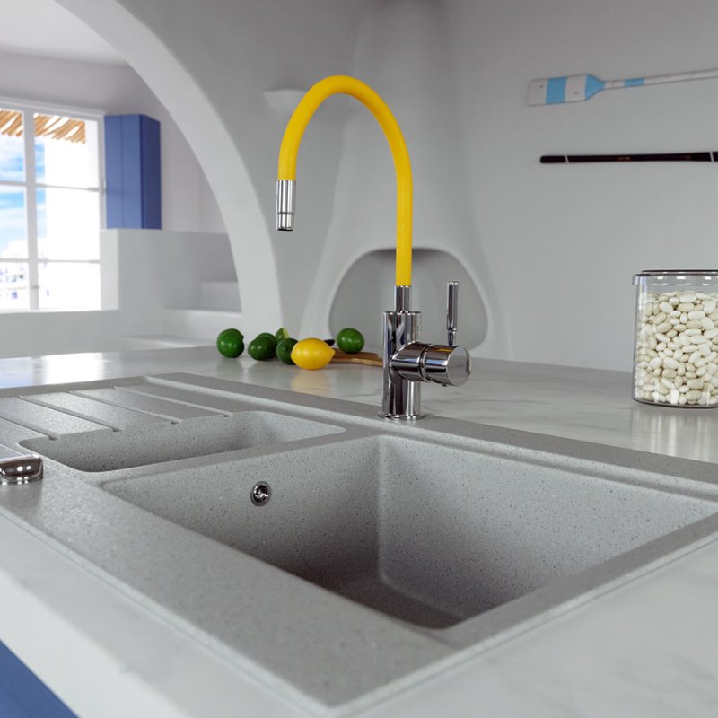 Zumba - standing sink mixer with flexible spout