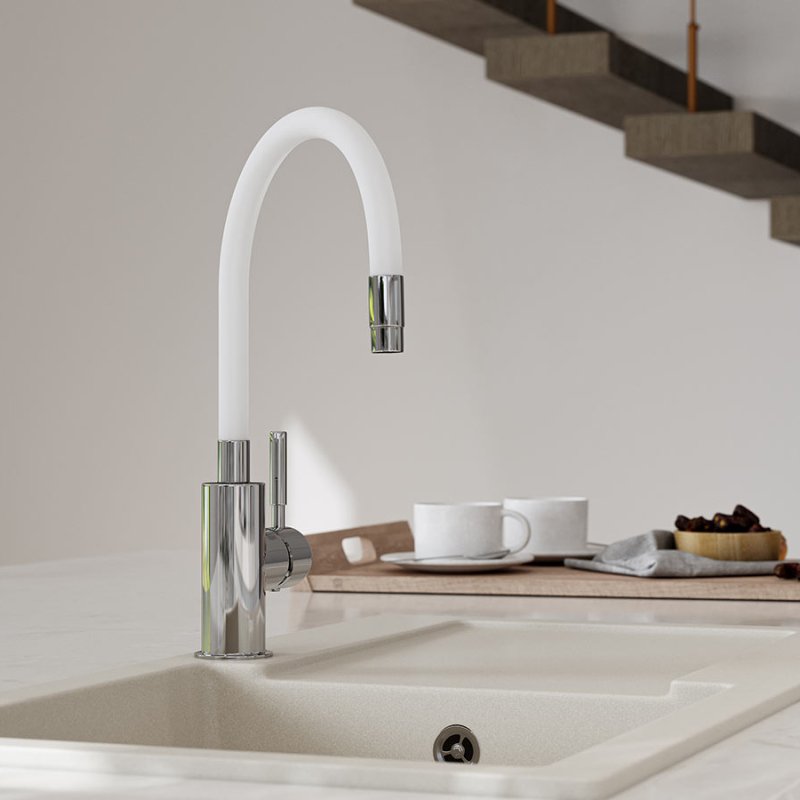 Zumba - standing sink mixer with flexible spout
