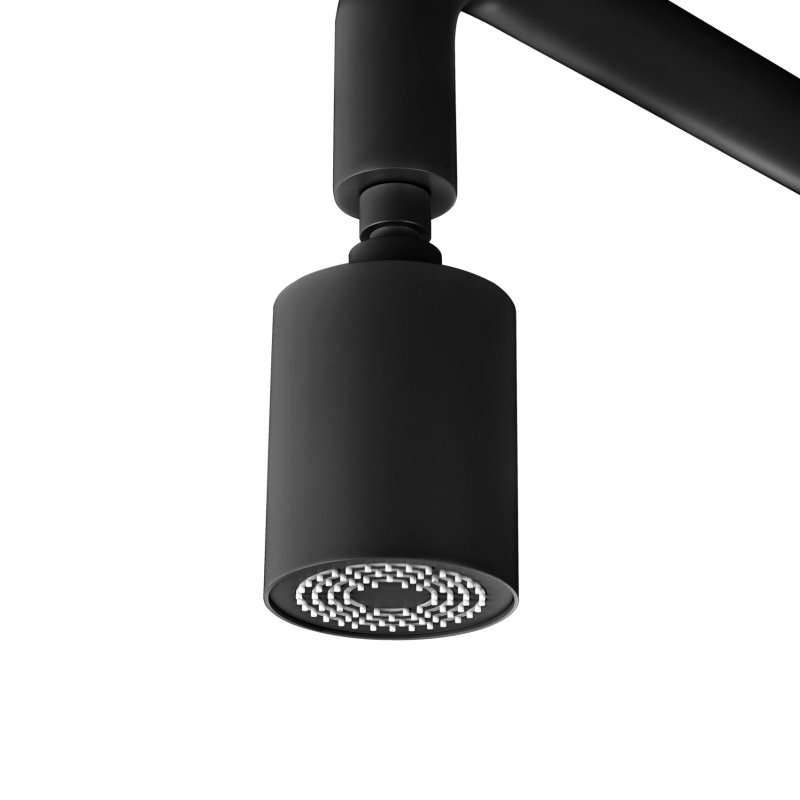 POOL SHOWER COLUMN POOL SERIES IN BLACK MATTE