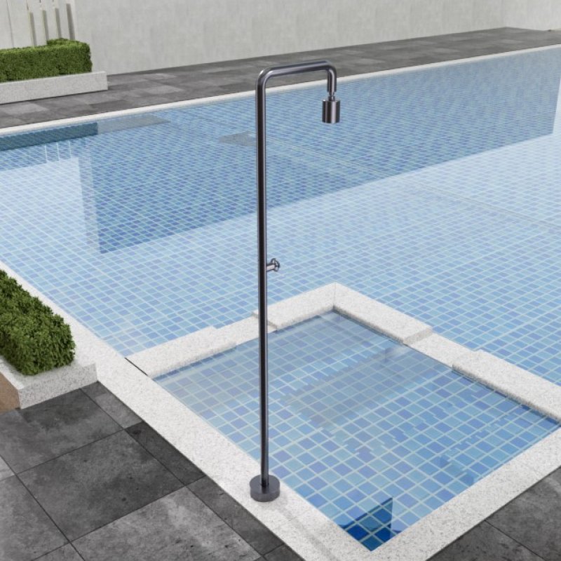 POOL SHOWER COLUMN POOL SERIES IN COBALT GREY