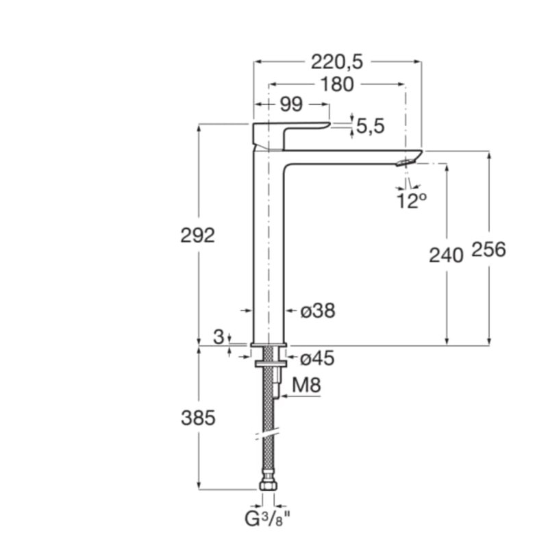 BASIN MIXER CALA XL-SIZE