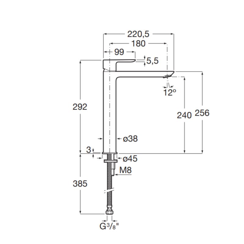 BASIN MIXER CALA XL-SIZE