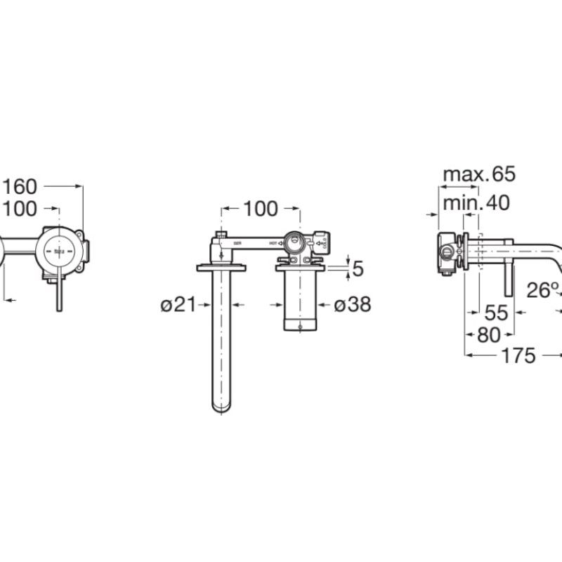 BUILT-IN BASIN MIXER ONA
